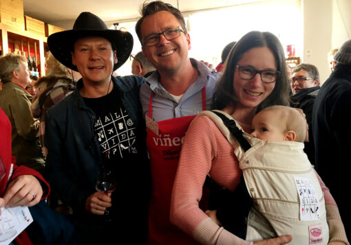 Auf unserer Weinprobe: Das erste Mala-Vida-Baby!